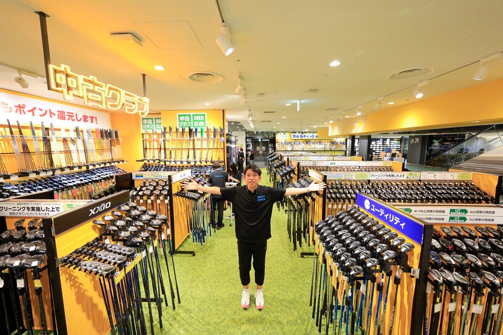 在庫数はゴルフ５最大級の5000本！「ゴルフ５フラッグシップストア大阪梅田店」ならスペックを選んで中古クラブが買える！