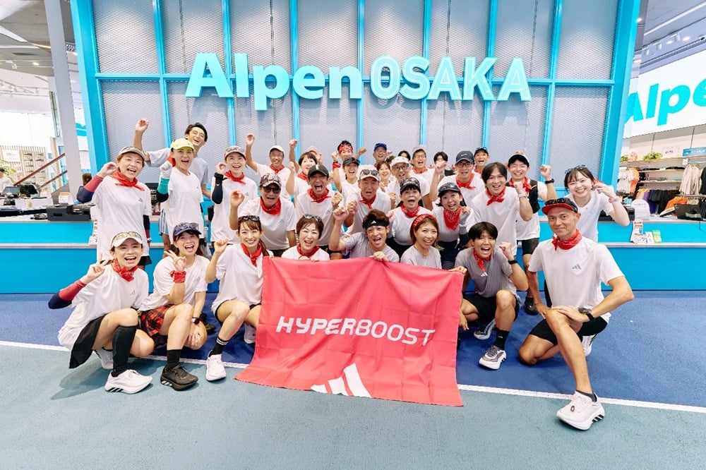 福田穣、SUI、いけが大阪・梅田からお届け。走るのが楽しい！アルペン限定「HYPERBOOST RUN」