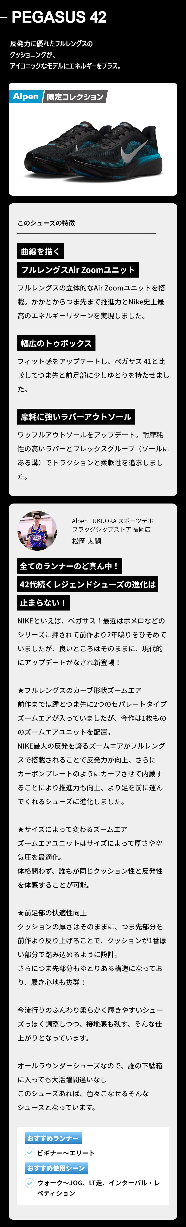 ペガサス　お取り置き　8/10まで ナイキ エア ズーム ペガサス 42 PEGASUS 42 IB1873-006 メンズ 陸上