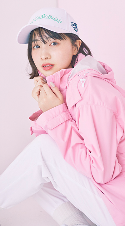 キュートなピンクカラーが乙女ゴコロをキャッチ♡　RLX GOLFのフーデッドジャケット