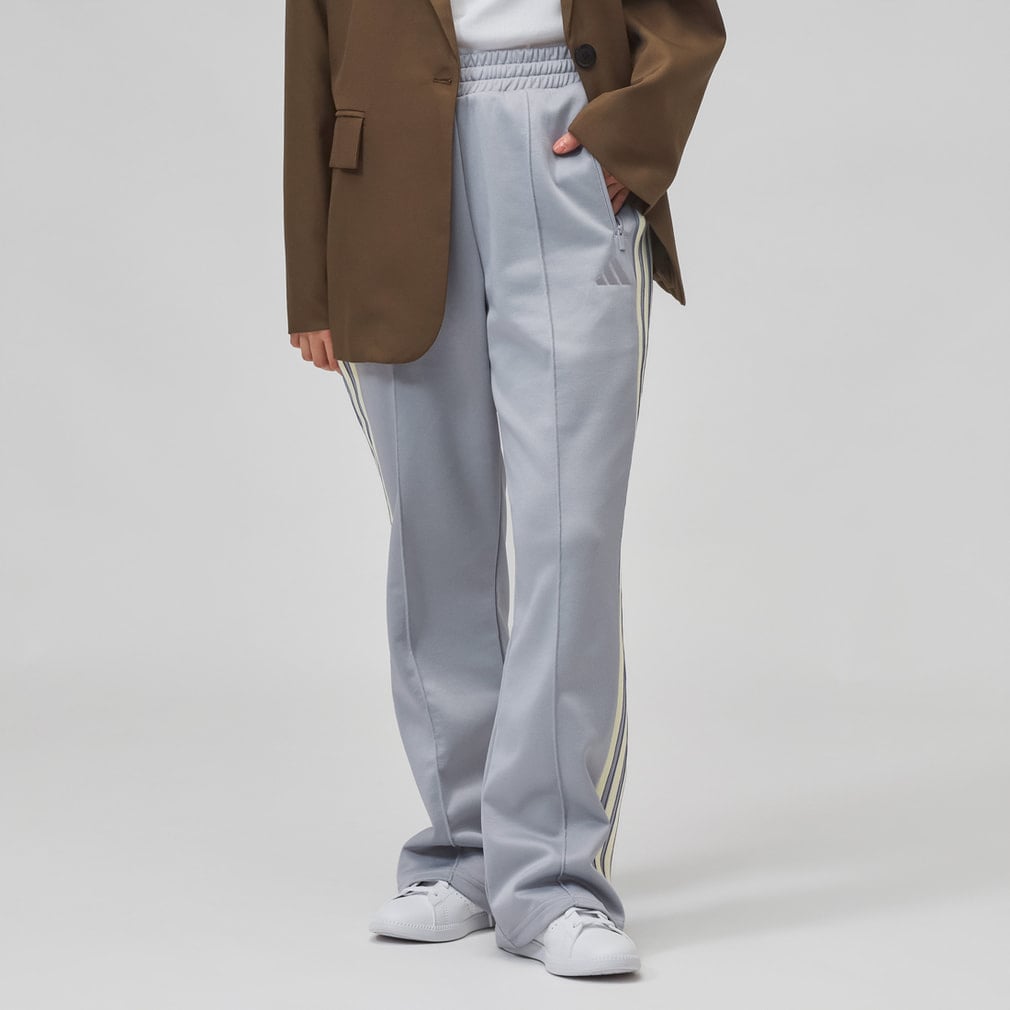 スタジアム ピケ ルーズフィット トラックパンツ adidas (アディダス) ブラック×ホワイト
