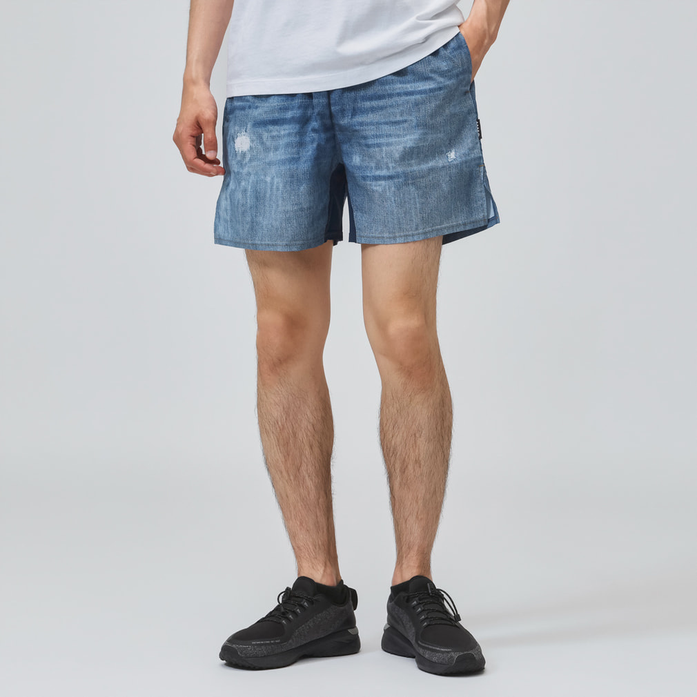 MOUNTAIN MARTIAL ARTS MMA Denim Racing Run Shorts Final edition