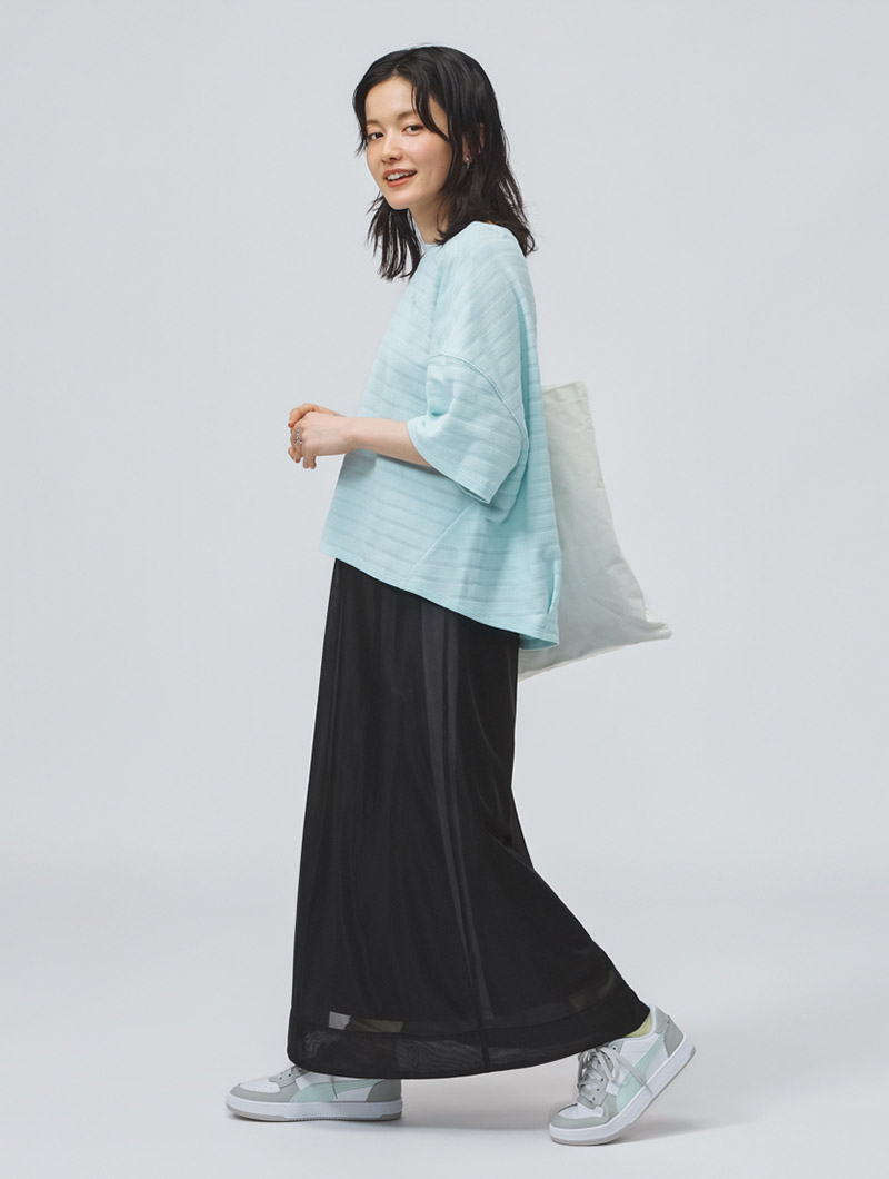 透け感シアー・レースコーデ16