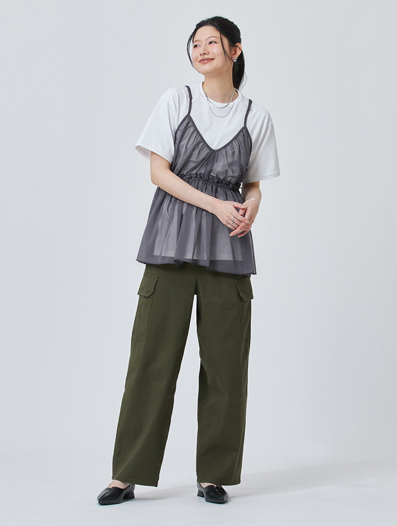 透け感シアー・レースコーデ5