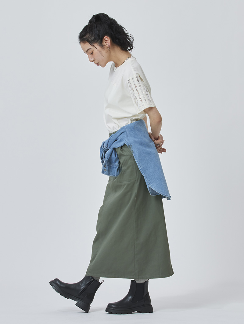 透け感シアー・レースコーデ7