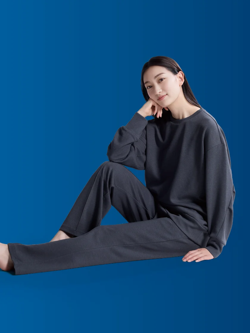長袖Tシャツ スウェット素材／ロングパンツ スウェット素材
