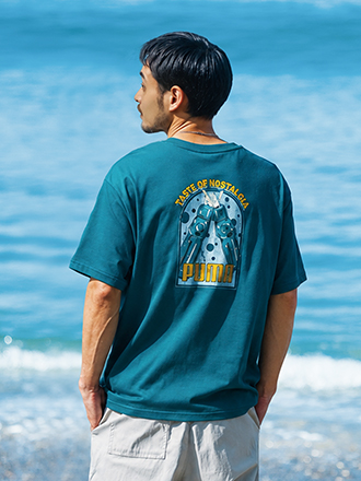 PUMA EMOTIONAL GRAPHIC PHOTO TEE ホワイト