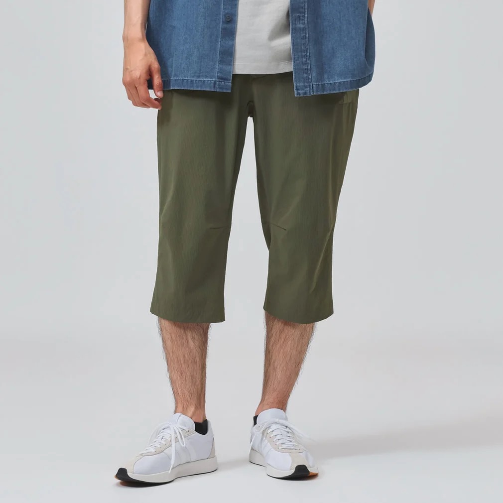 M COOL 3/4 PANTS オリーブストレータ