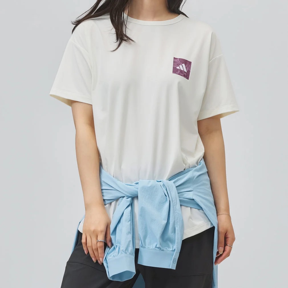 W COOL UV グラフィック Tシャツ オフホワイト