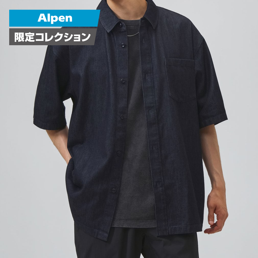 M COOL DENIM シャツ AP ネイビー