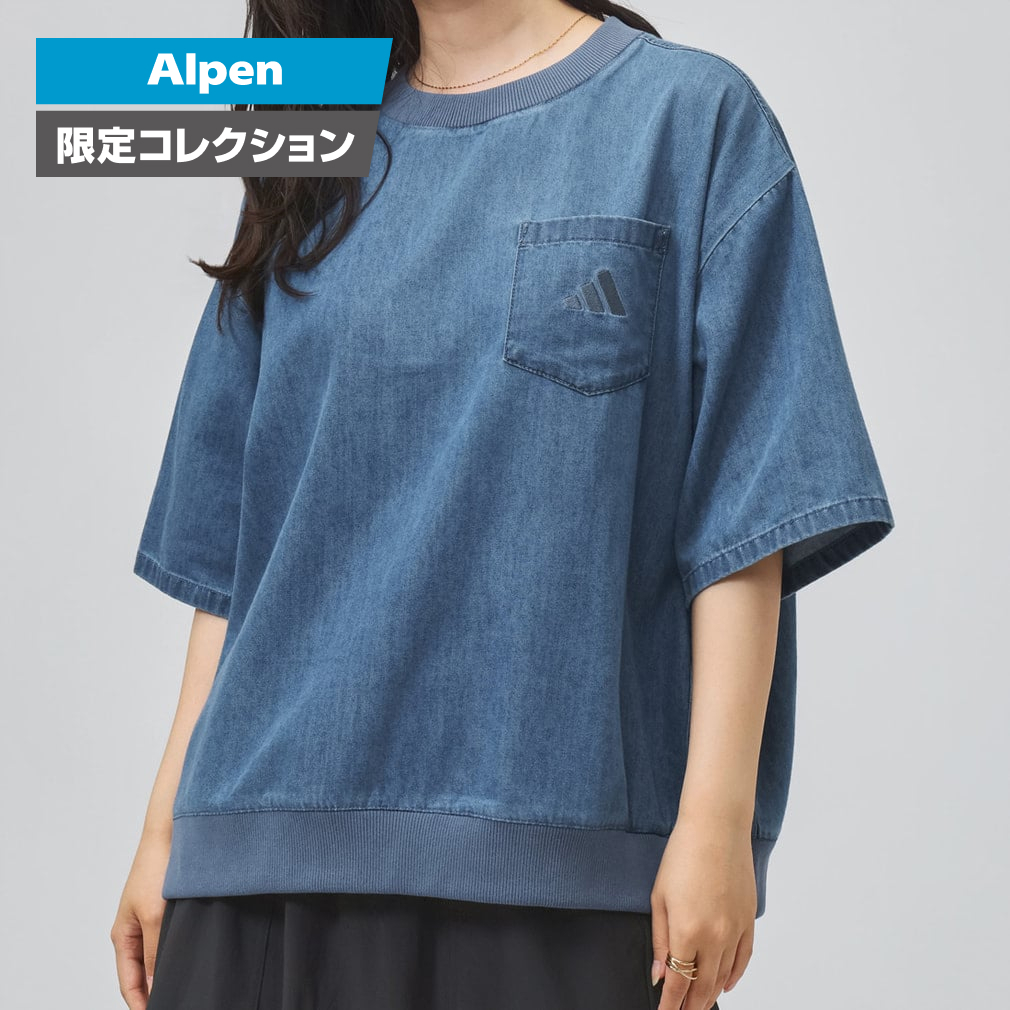W COOL DENIM Tシャツ AP サックスブルー