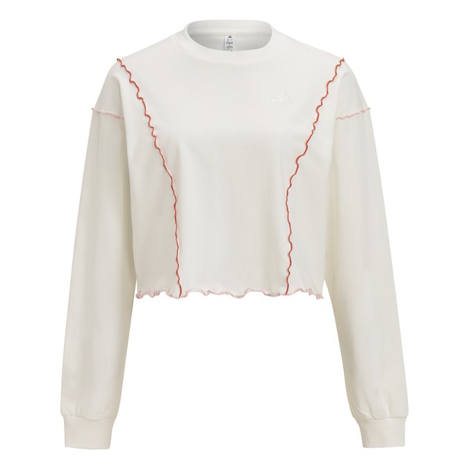adidas PRISM COLLECTION メロウステッチ 長袖Tシャツ オフホワイト