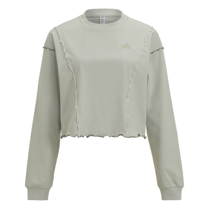 adidas PRISM COLLECTION メロウステッチ 長袖Tシャツ スモークグリーン