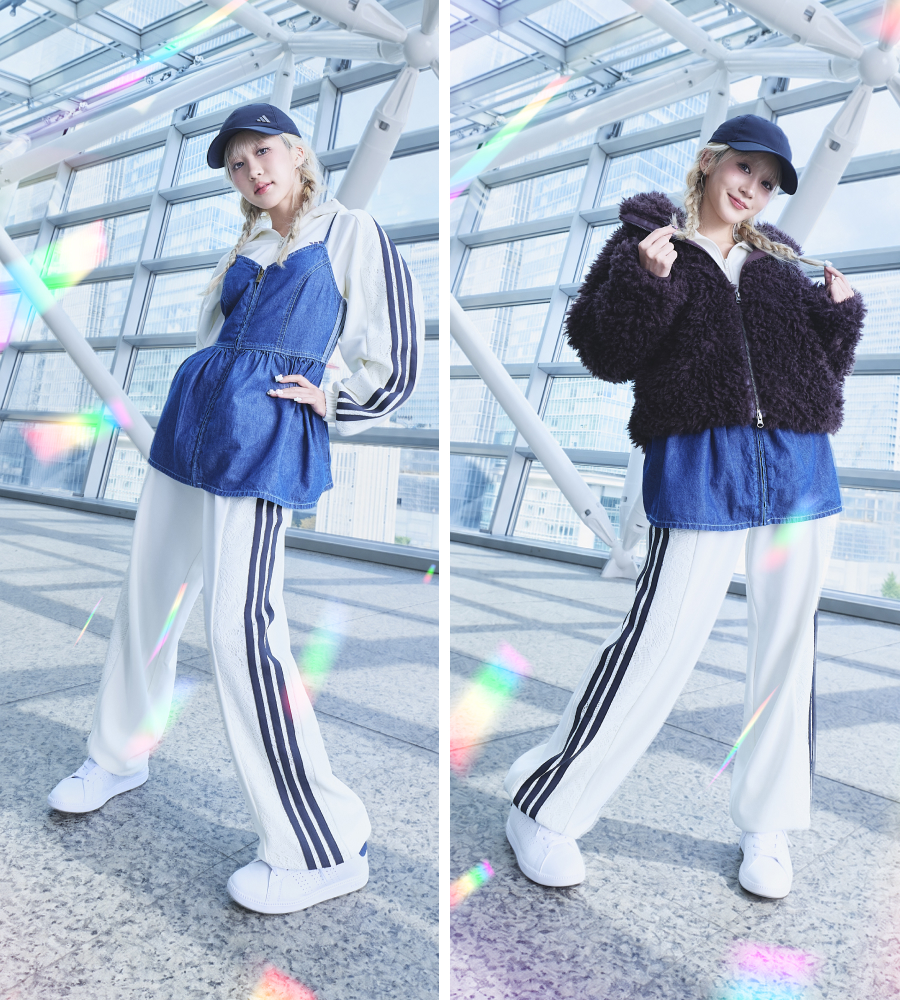 adidas PRISM COLLECTION ヒカル着用コーディネート