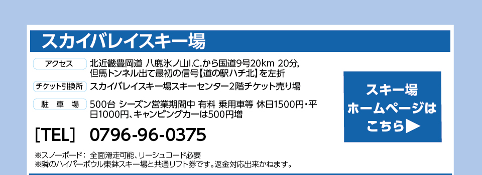 スカイバレイスキー場