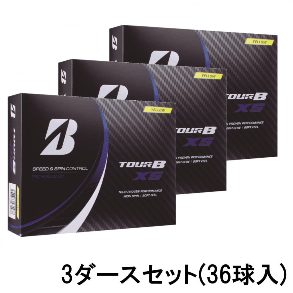 3ダースセット ブリヂストン ツアービー 2022 TOUR B XS イエロー