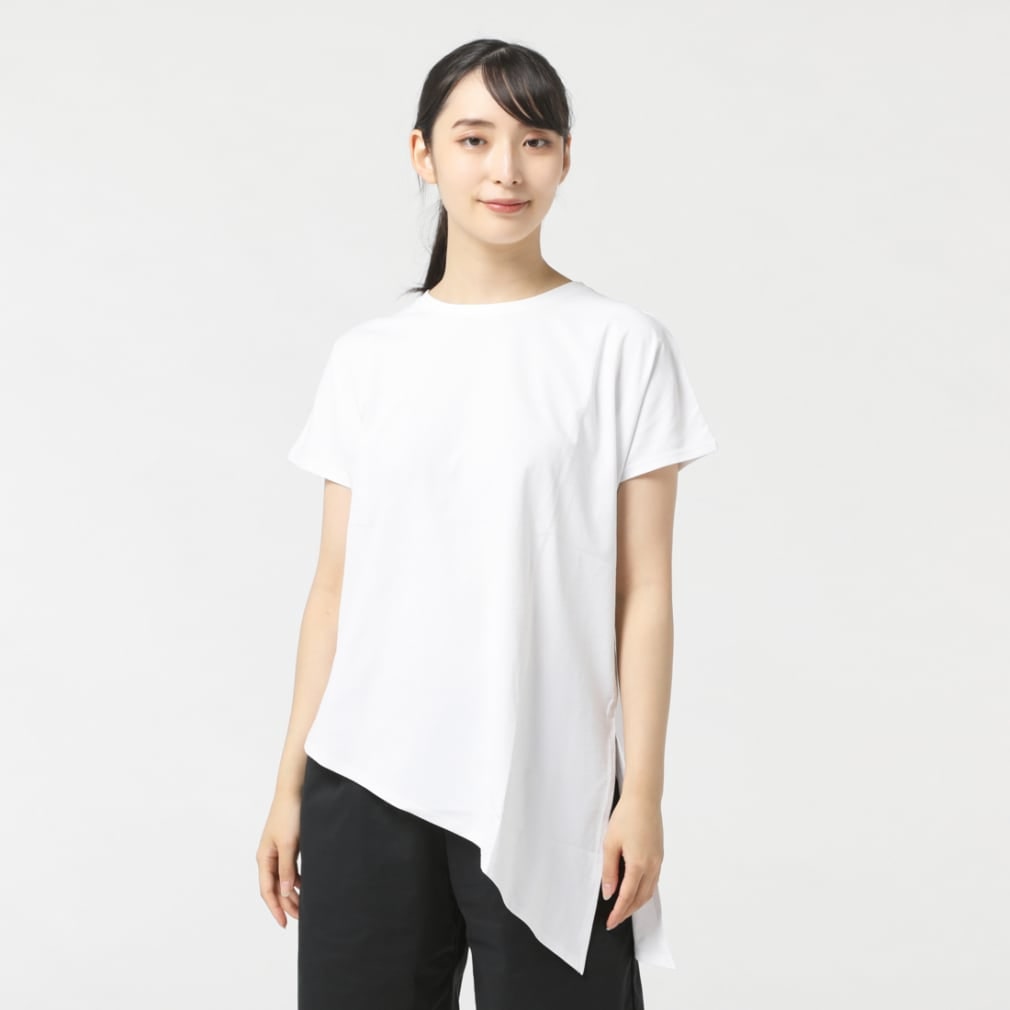 ティゴラ レディース 半袖 Tシャツ フィットネス サイドスリット2WAY TR-3F2823CS スポーツウェア ヨガウェア TIGORA