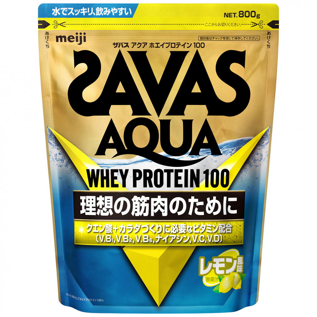 ザバス アクア ホエイプロテイン100 レモン風味 800g CA1344 2633099 AQUA WHEY PROTEIN SAVAS