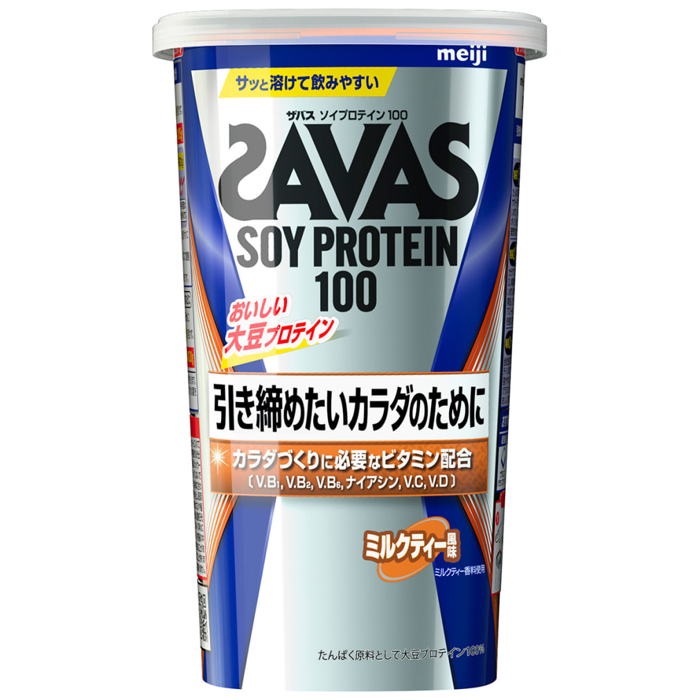 ザバス ソイプロテイン100 ミルクティー風味 224g SAVAS