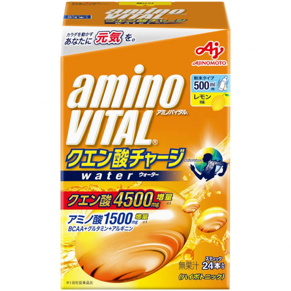 アミノバイタル クエン酸チャージウォーター 24本入り 1箱  レモン味 味の素 クエン酸 アミノ酸 AminoVital