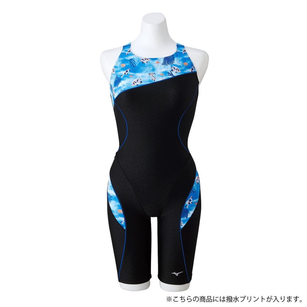 新品 MIZUNO ミズノ 競泳水着 レディース FINA 撥水プリント L