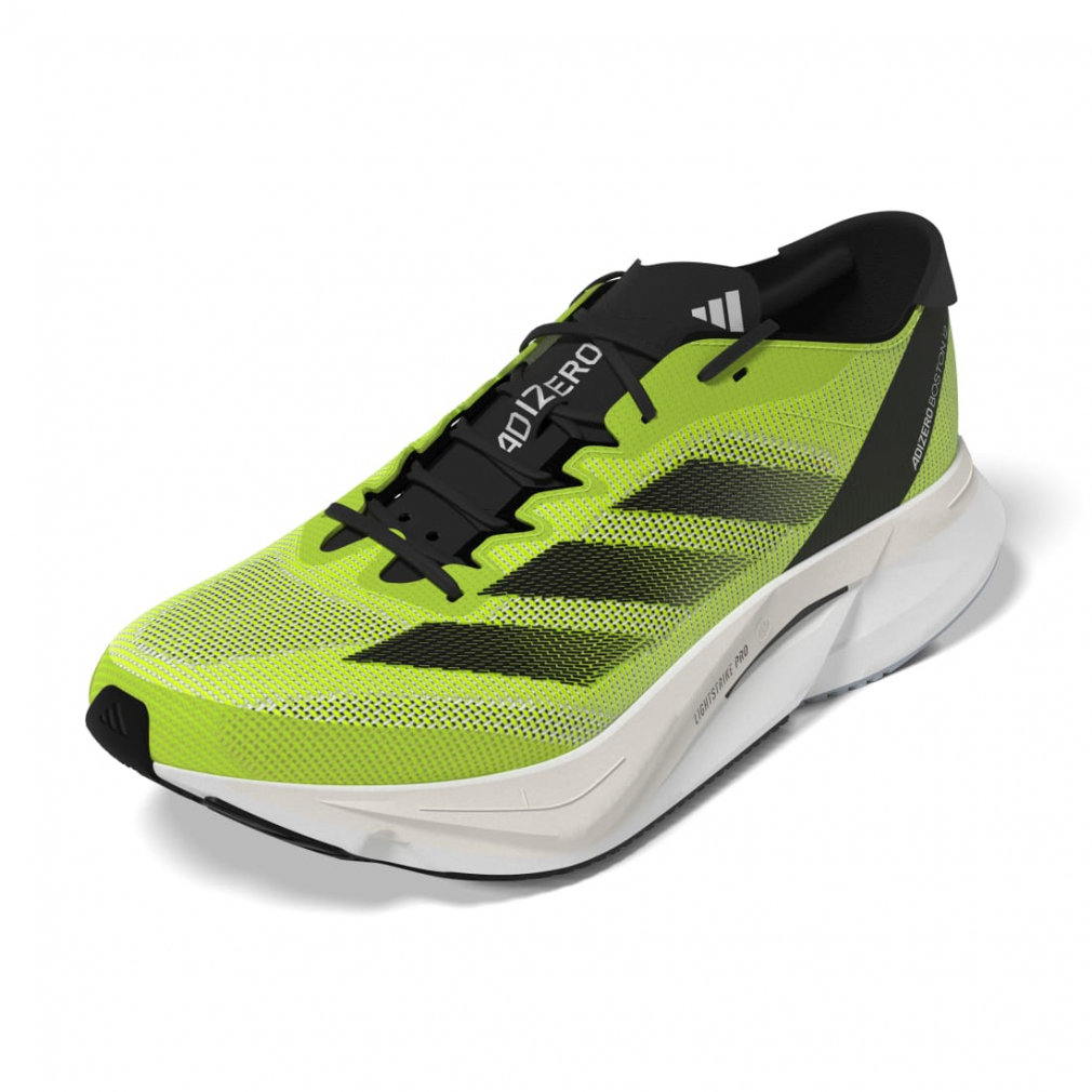 adidas アディゼロボストン12 スポーツシューズ 24.5 ライムグリーン