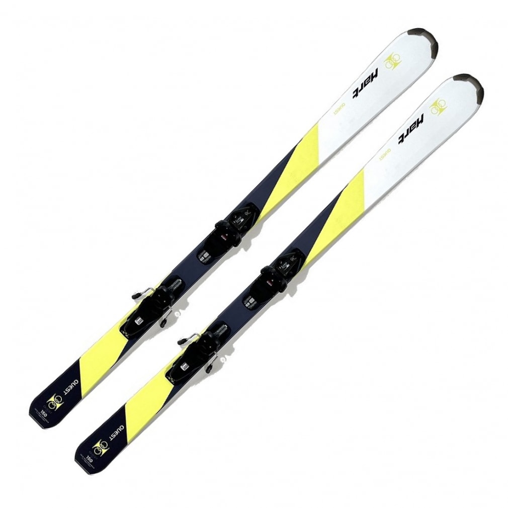 ハート クエスト HART QUEST 23-24年モデル メンズ スキー 板 ビンディング付き : ホワイト×イエロー HART