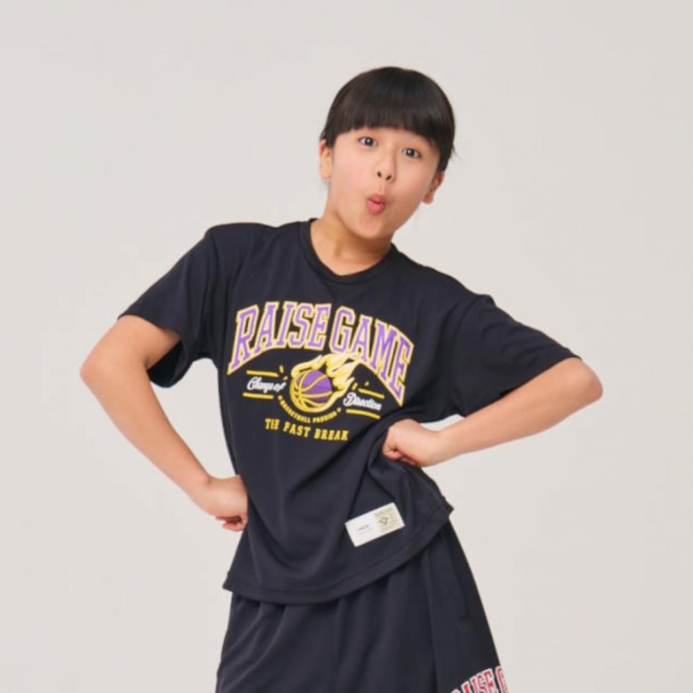 ティゴラ ジュニア(キッズ・子供) バスケットボール 半袖Tシャツ グラフィックTシャツ UPF50+ TR-8KW4004TS TIGORA