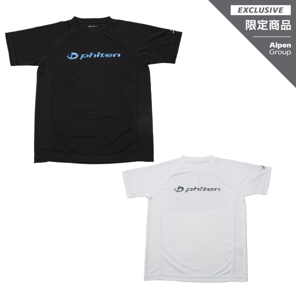 ファイテン アルペン・スポーツデポ限定 RAKUシャツ SPORTS SMOOTH DRY 半袖 ロゴ入り 吸汗速乾 Tシャツ スポーツウェア バレーボール バドミントン ランニング JG3990