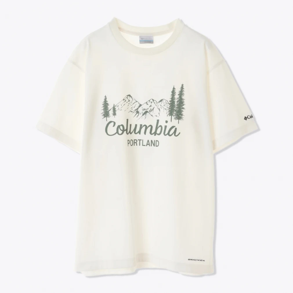 2024春夏 コロンビア メンズ アウトドア 半袖Tシャツ ヤハラフォレストグラフィックショートスリーブティー  PM1647  Columbia