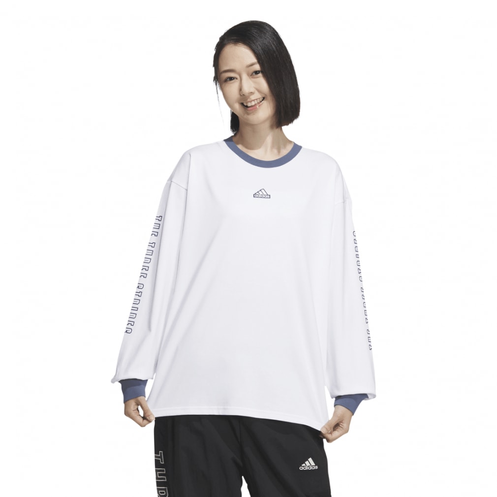 アディダス レディース 長袖 Tシャツ ワーディング ルーズフィット チュニック JSY07 IM8707 IM8708 IM8709 adidas 24ss_adi_clearance