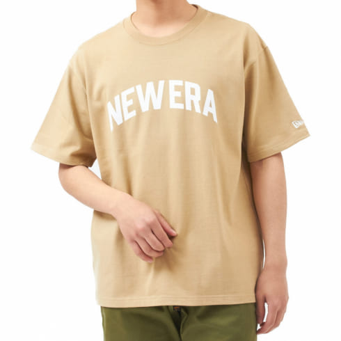 ニューエラ メンズ 半袖tシャツベージュ スポーツウェア ベージュ New Era 公式通販 アルペングループ オンラインストア